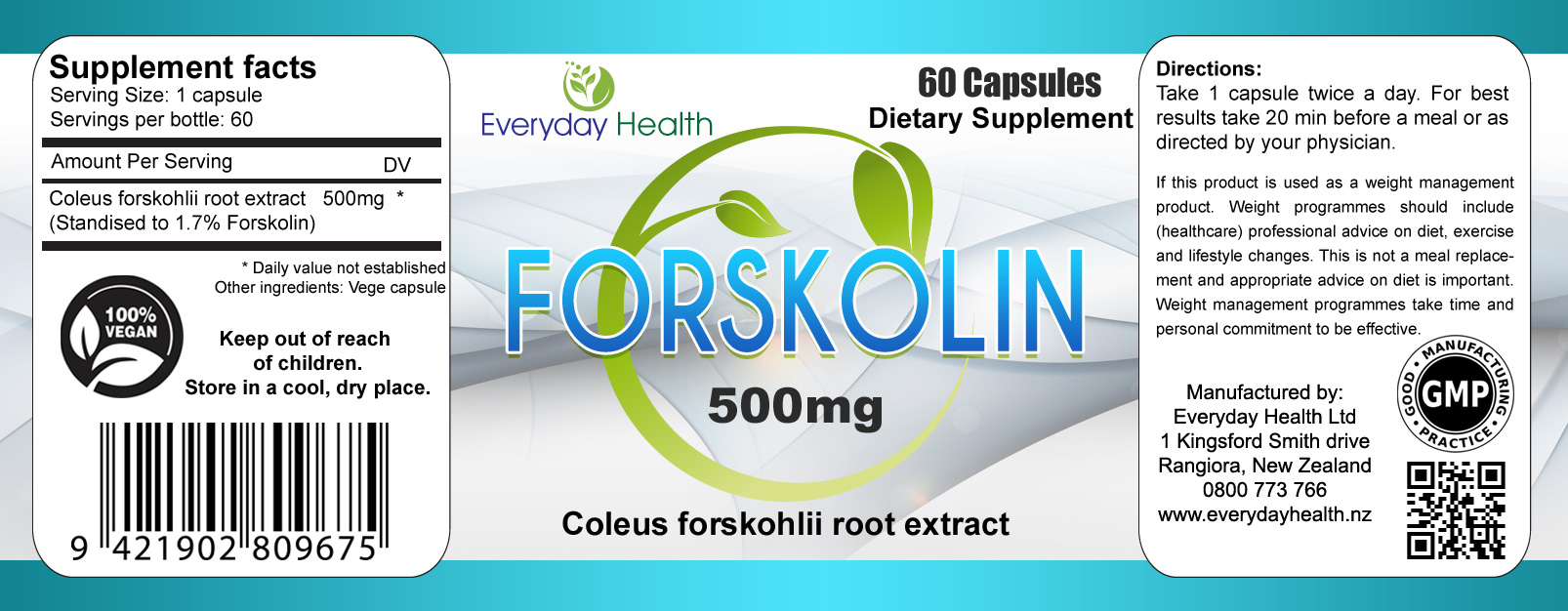 Forskolin - 60 Capsules - Weight Management - Image 2