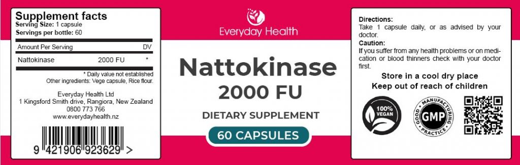 Nattokinase label